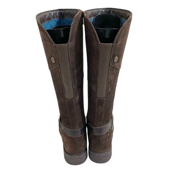 The North Face Brown Suede Riding Boots Side Zip Waterproof Women's Size 7 EUC - Picture 4 of 9